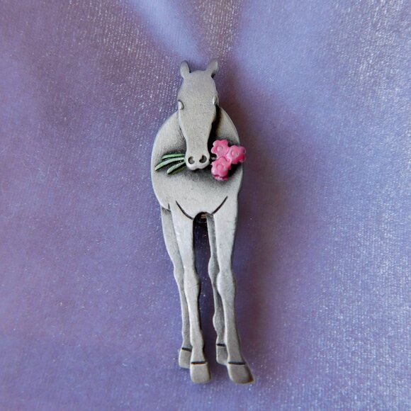 Ladies Horse Brooch - Picture 1 of 3